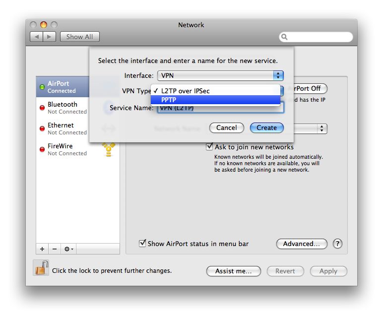 vpn software for mac os x